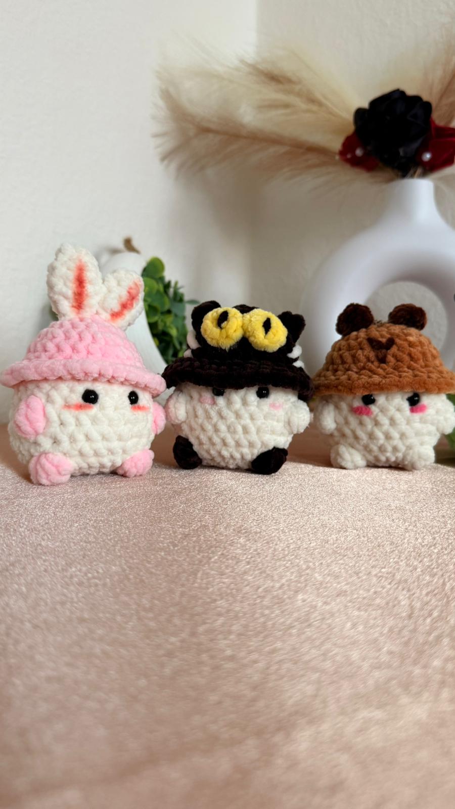 Mushroom Boys  |  Handgemachte Amigurumi Pilze | Süße gehäkelte Deko | Kawaii Mini Pilz Figuren |  Stofftier  | verschiedene Variationen