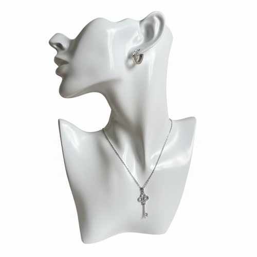 Crystal Key Necklace Detail